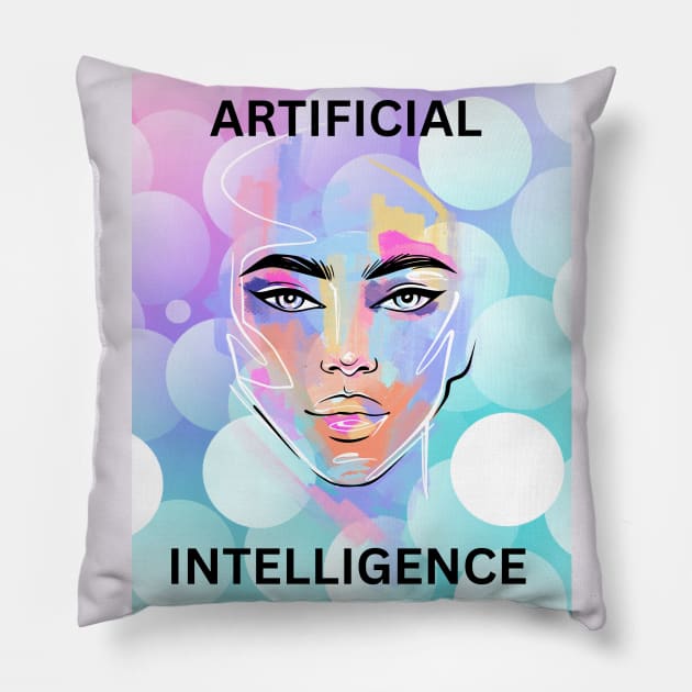 Artificial Intelligence Pillow by Hayden Mango Collective 