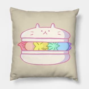 Macaroon kitty Pillow