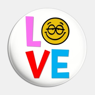 Love smiley face emoji women’s be happy style Pin