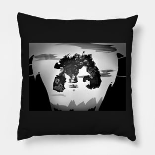 Shattered Golem Print Pillow