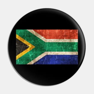 Vintage Aged and Scratched South African Flag Pin