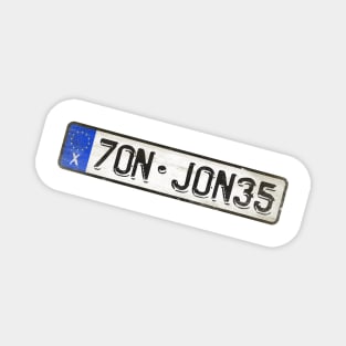 Jon Jones - License Plate Magnet