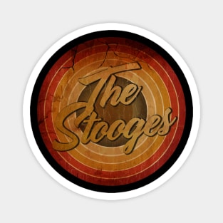 arjunthemaniac, THE Stooges circle vintage retro faded Magnet