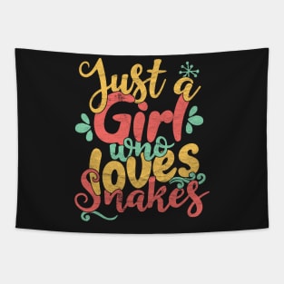 Just A Girl Who Loves Snakes Gift print Tapestry