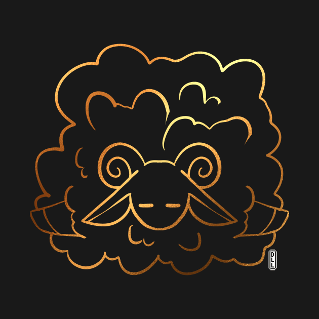 Golden Sheep Tired by darklightlantern@gmail.com