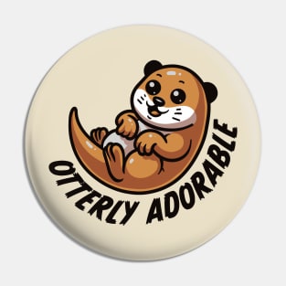 Cute Kawaii Otter Otterly Adorable Pin