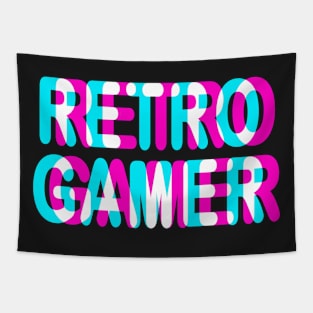 GAMING - RETRO GAMER - TRIPPY 3D GAMING Tapestry