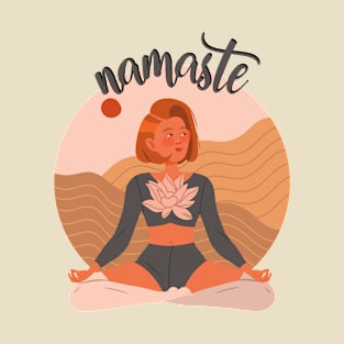 Namaste Yoga Workout Meditation Yoga Yoga Instructor Hatha Yoga T-Shirt