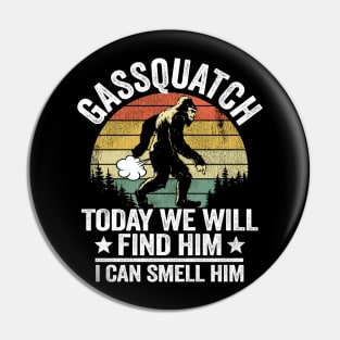 Funny Bigfoot Fart Gassquatch Sasquatch Vintage Pin