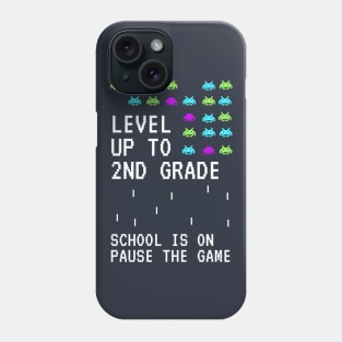 Level up to second Grade back to School kids Clothing Phone Case