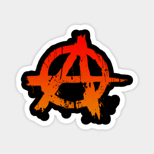 Anarchy Color Splatter Magnet