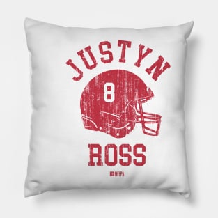 Justyn Ross Kansas City Helmet Font Pillow