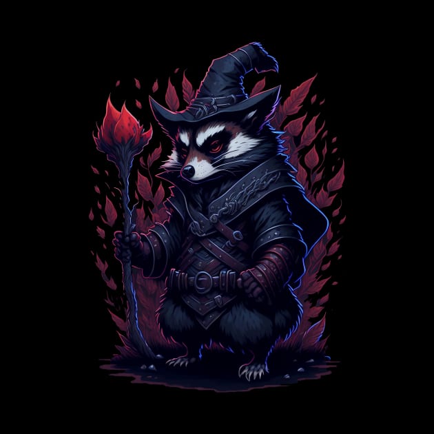 Wizard Raccoon - Mage Raccoon by SergioCoelho_Arts