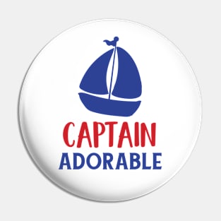 Captain Adorable, Sailing Boat, Sailor, Sailing Pin