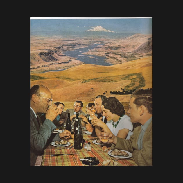 Mt Hood Dinner Party by PDX Collage