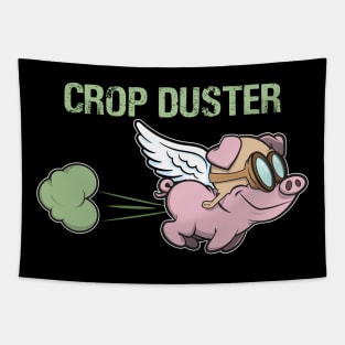 crop dusting flying pig Tapestry