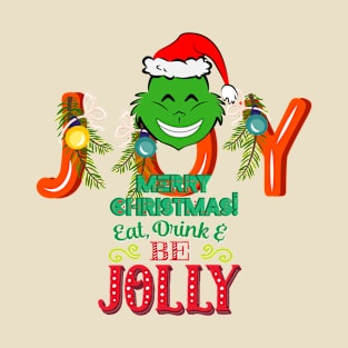 JOY - MERRY CHRISTMAS - Green Elf - Merry Christmas T-Shirt