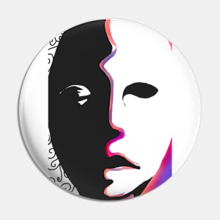 Silhouette face Pin