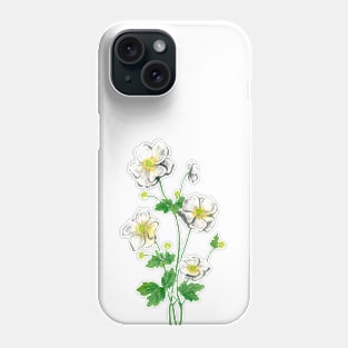 April 2nd birthday flower Phone Case