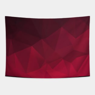 Abstract Polygon Shades of Wine Tapestry