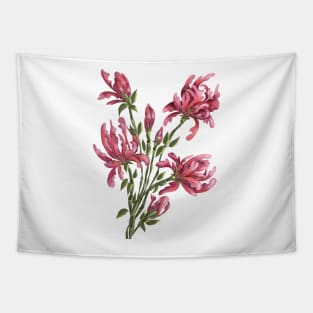 Pink Fantasy Flowers Tapestry