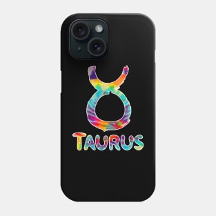 Taurus tie dye Phone Case