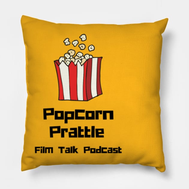 Popcorn Prattle Film Talk Podcast Pillow by Popcorn Prattle Merch