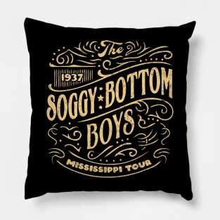 The Soggy Bottom Boys 1937 Mississippi Tour - vintage logo Pillow