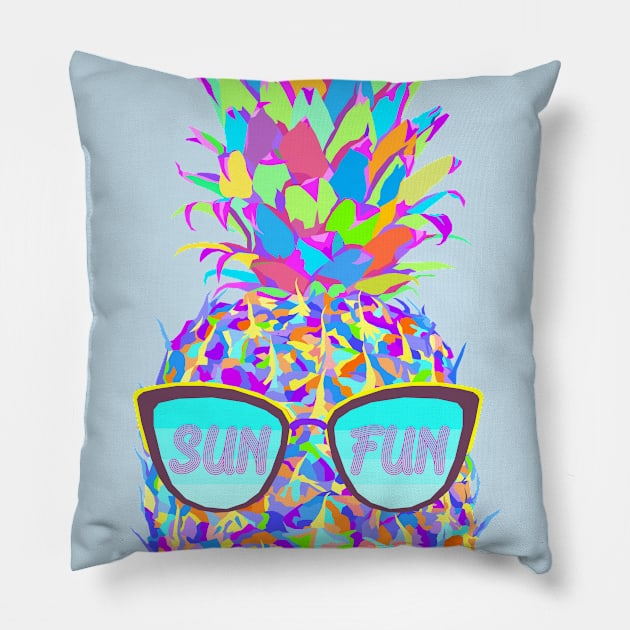 Women's pineapple Pillow by ivtanart