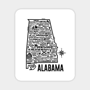 Alabama Map Magnet