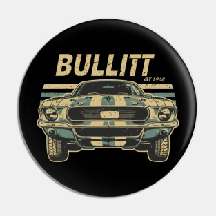 Bullitt GT 1968 Classic Car Pin