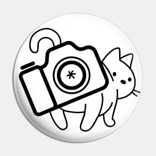 Cat Photographer Aperture Stick It Pin