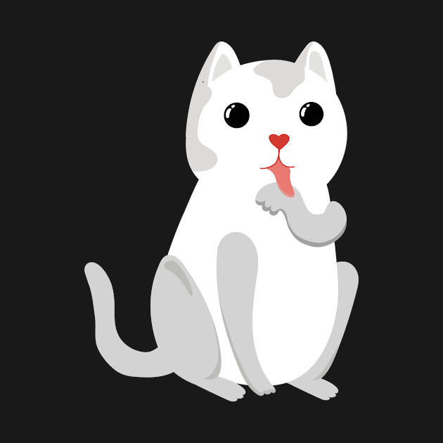 Cute Cat With Red Nose by  Berbero