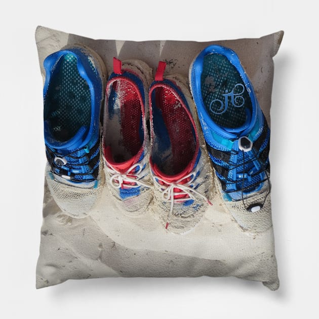 Footsteps Pillow by LibrosBOOKtique