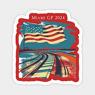 2024 Miami Grand Prix F1 T-Shirt - Merchandise | Unique F1 Tracks Design | Limited Edition | Perfect Gift for Miami F1 Fans Magnet