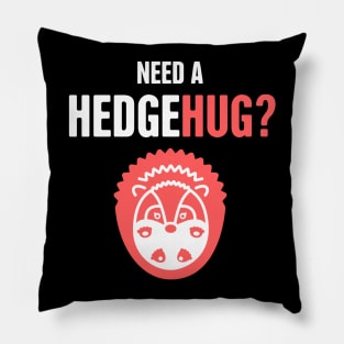 Hedgehug | Funny And Cute Pet Hedgehog Graphic Pillow