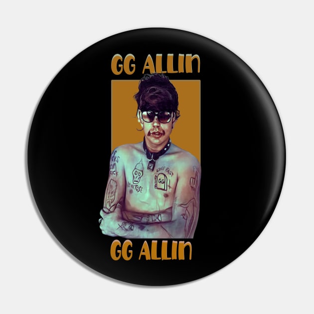 Retro GG Allin Pin by Twrinkle