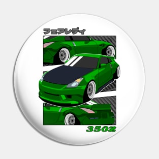 Green Nissan 350z Fairlady Z Pin
