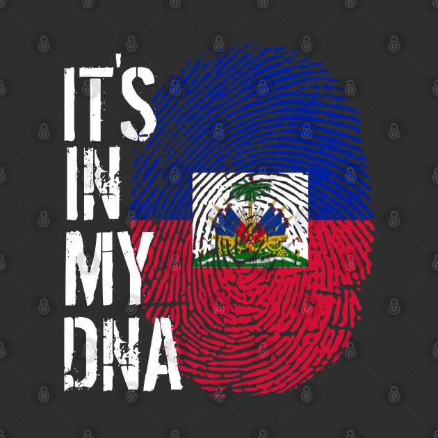 Haiti Flag Fingerprint My Story DNA Haitian by Your Culture & Merch