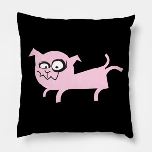 Pale Pink Puppy Pee Movement Pillow