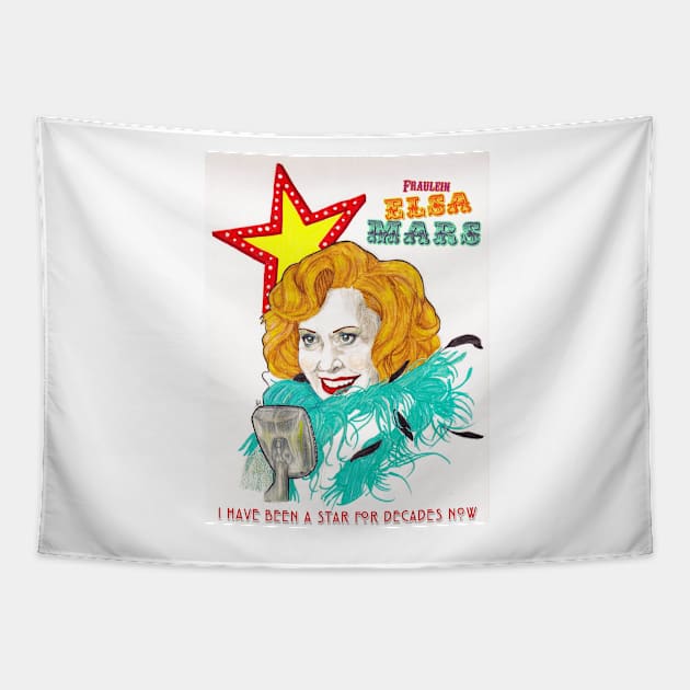 ELSA MARS Tapestry by RobertRedART