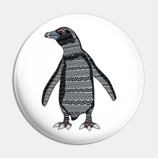 African Penguin Pattern - Colour Pin