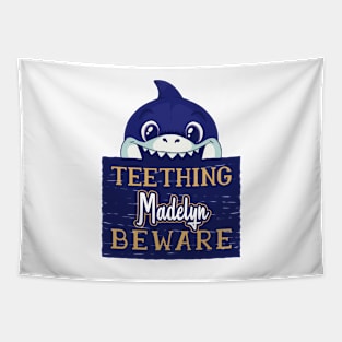 Madelyn - Funny Kids Shark - Personalized Gift Idea - Bambini Tapestry