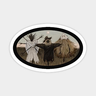 spooky scary scarecrows Magnet