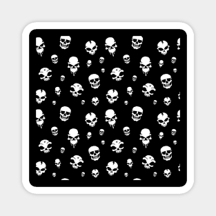 Hand drawn skull pattern Magnet