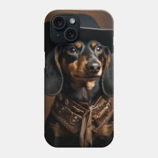 Cowboy Dog - Dachshund Phone Case