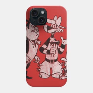 Crusader Rabbit and Rags - Distressed Vintage Phone Case