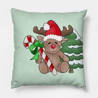 Elch mit Zuckerstange Pillow