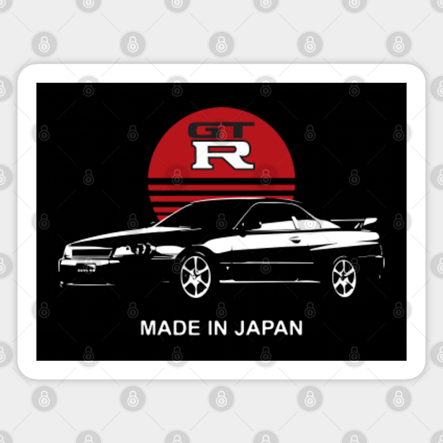 Skyline Gt R Made In Japan R34 Gtr Adesivo Teepublic It