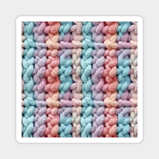 Pastel Knit Waves Magnet